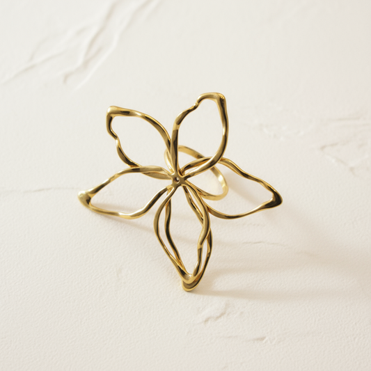 Anel Flor Irregular