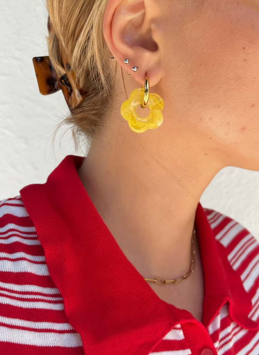 Conjunto de 8 Pendentes Flor