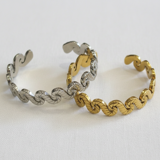 Pulseira Ondas Aberta