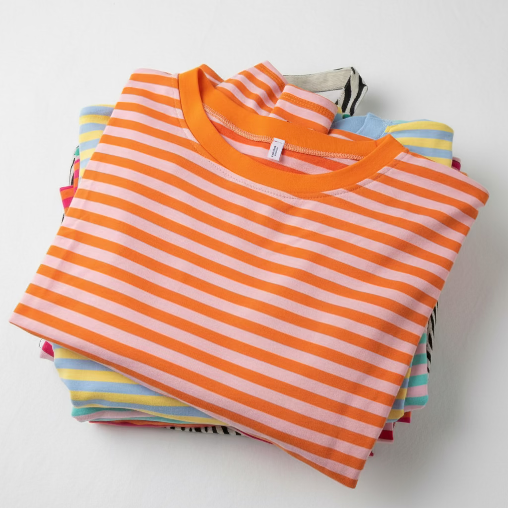 Long Sleeve Riscas - Laranja