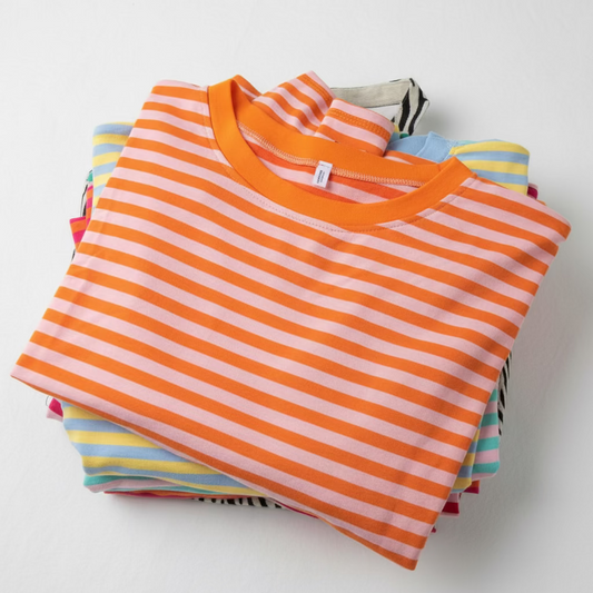 Long Sleeve Riscas - Laranja