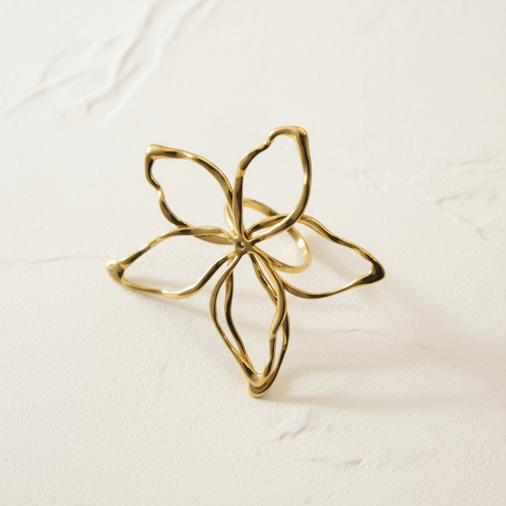 Anel Flor Irregular