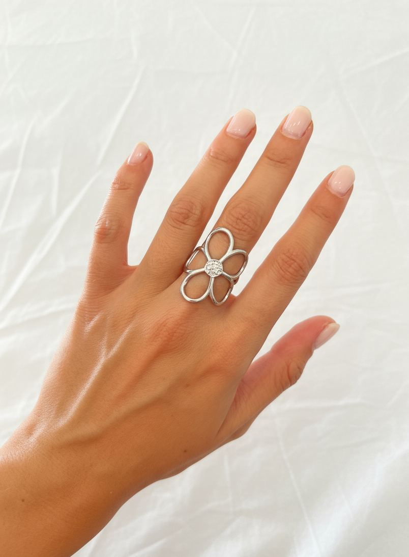 Anel Flor Justa