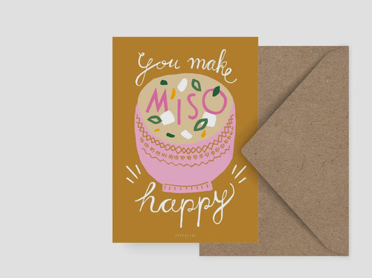 Postal You Make Miso Happy