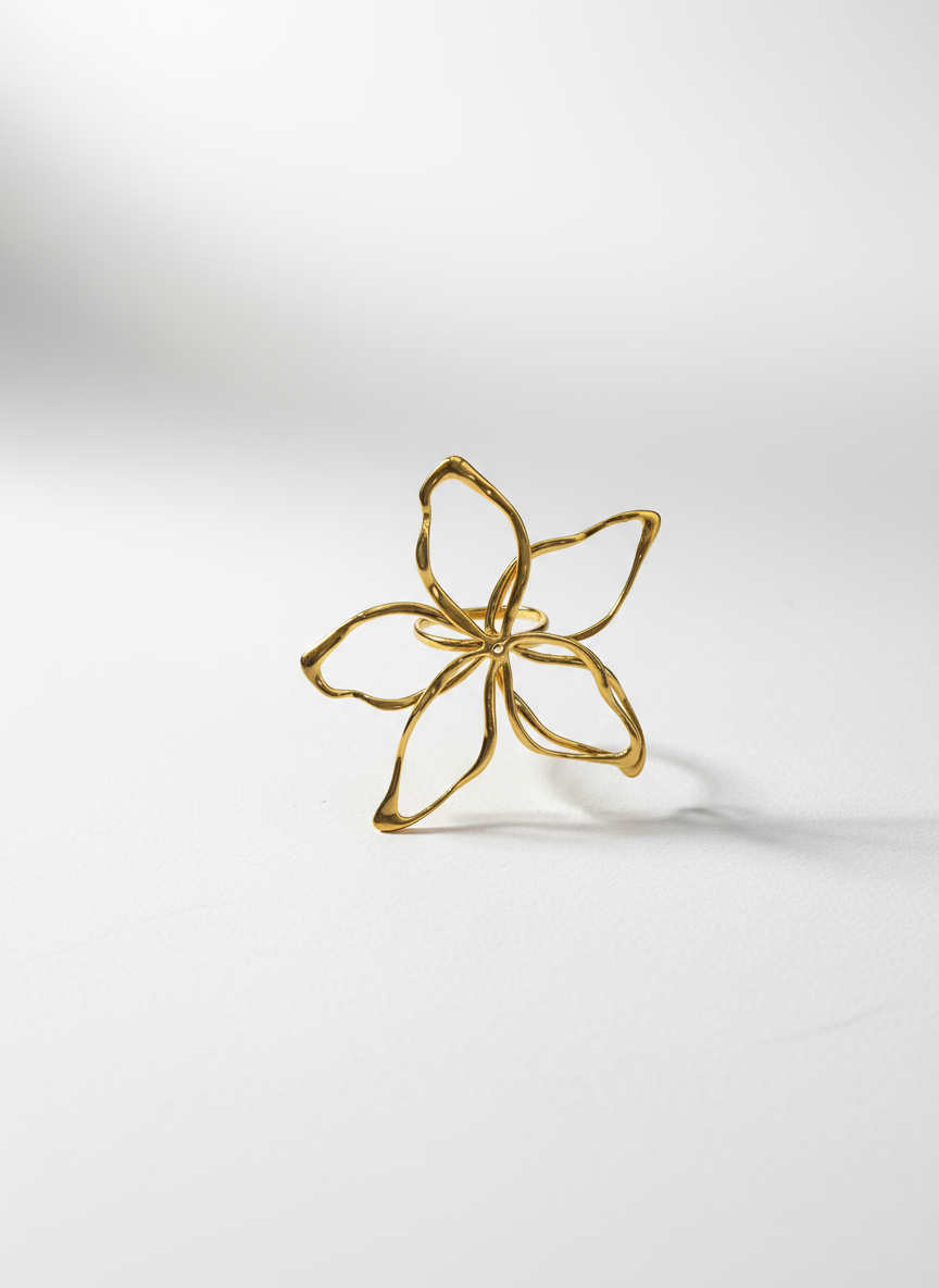 Anel Flor Irregular