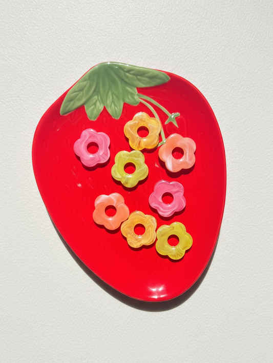 Conjunto de 8 Pendentes Flor