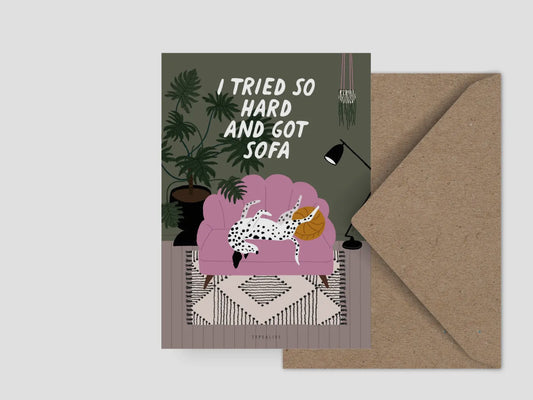 Postal I Tried So Hard And Got Sofa